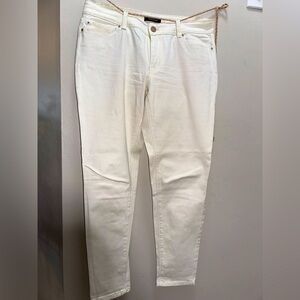 White House Black Market skinny white jeans